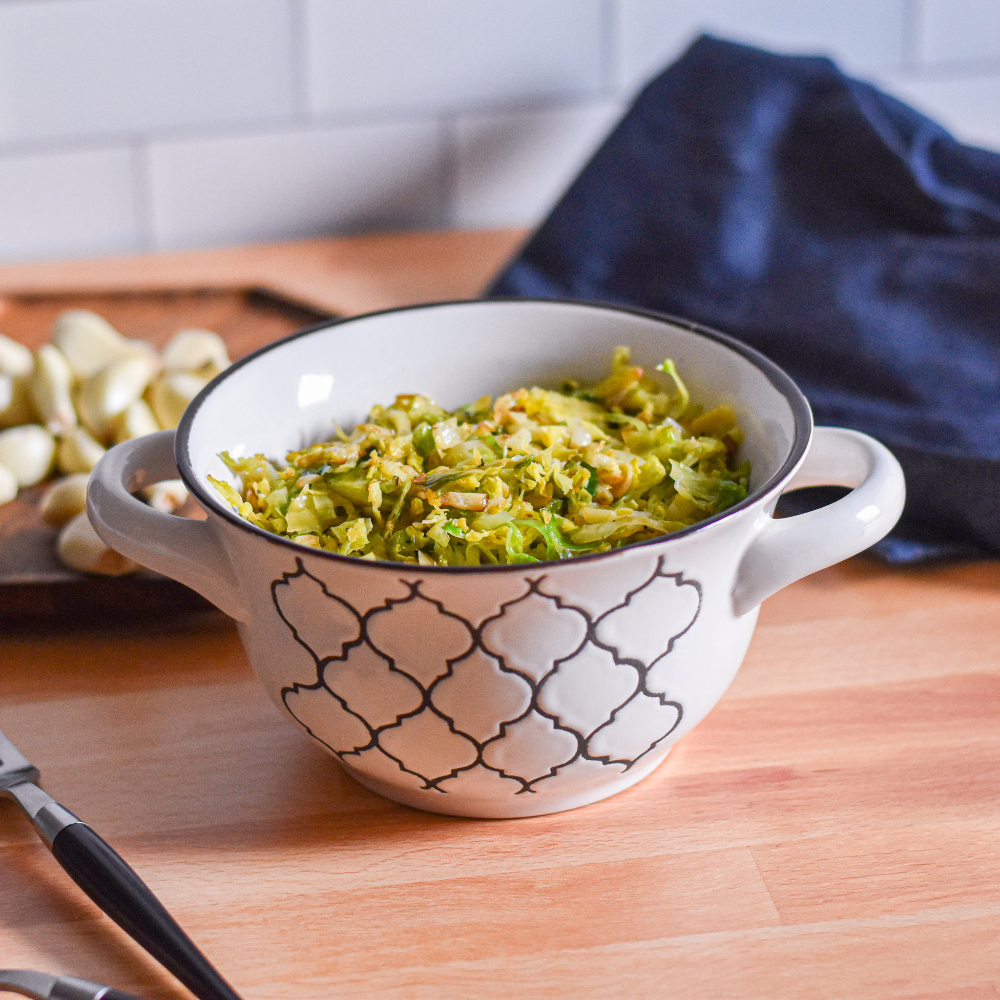 Garlic Brussel Sprouts by Candidly Delicious