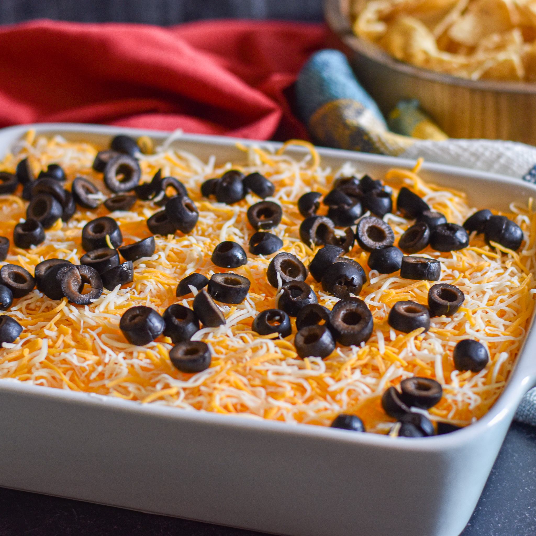 Vegetarian 6-layer Mexican Dip by Candidly Delicious