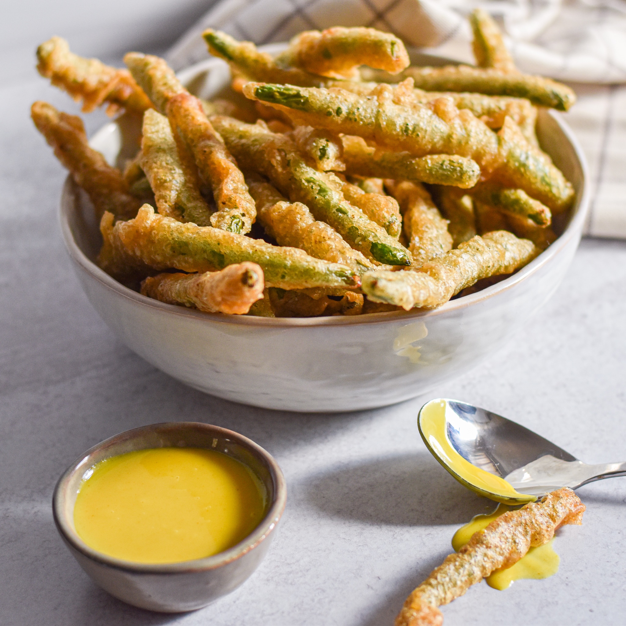 Fried Green Beans by Candidly Delicious